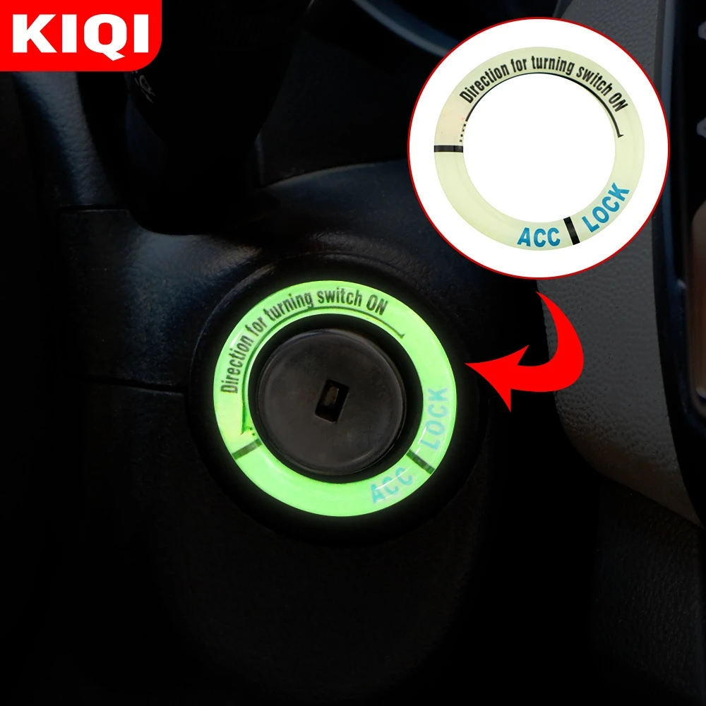 3D Gel Glow Key Ring Sticker Luminous Ignition Switch Cover for Opel Astra H G Corsa Insignia Antara Meriva Zafira Accessories