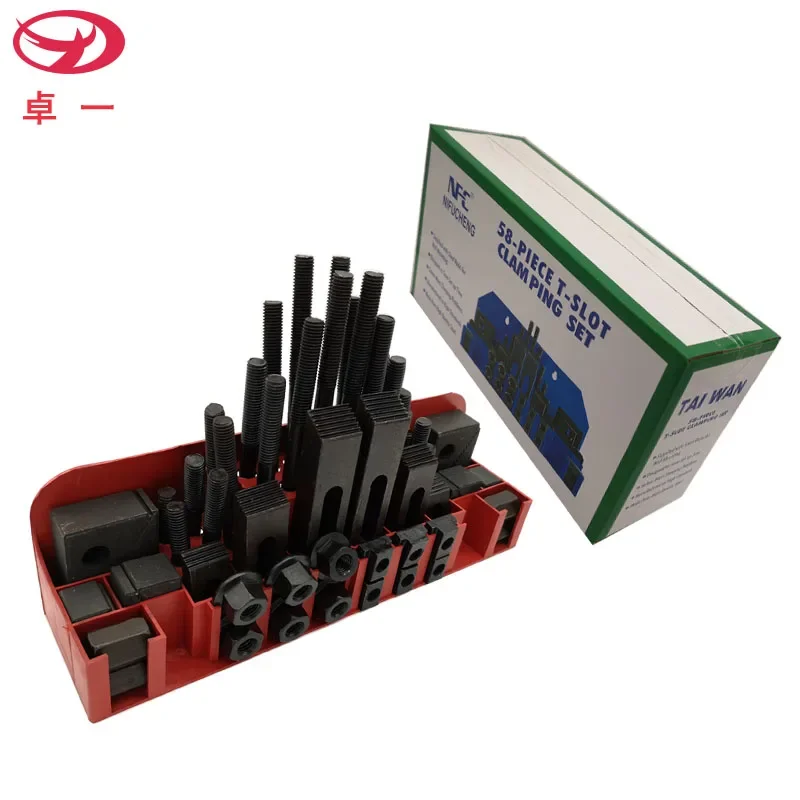 58-Piece set of mold combination platen milling machine CNC screw code child machining center milling machine fixture universal