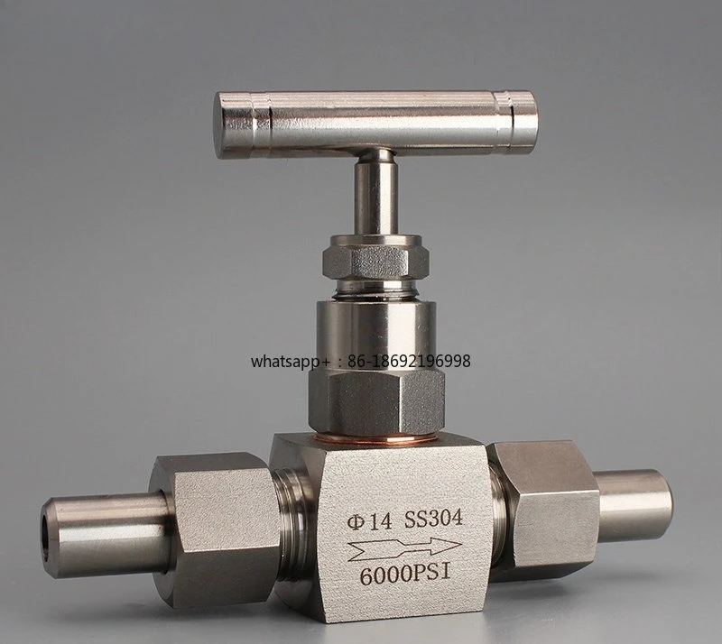 304 Stainless Steel High Pressure Welding Needle Valve J23W External Thread Joint Butt Welding Needle Globe Valve Instrument