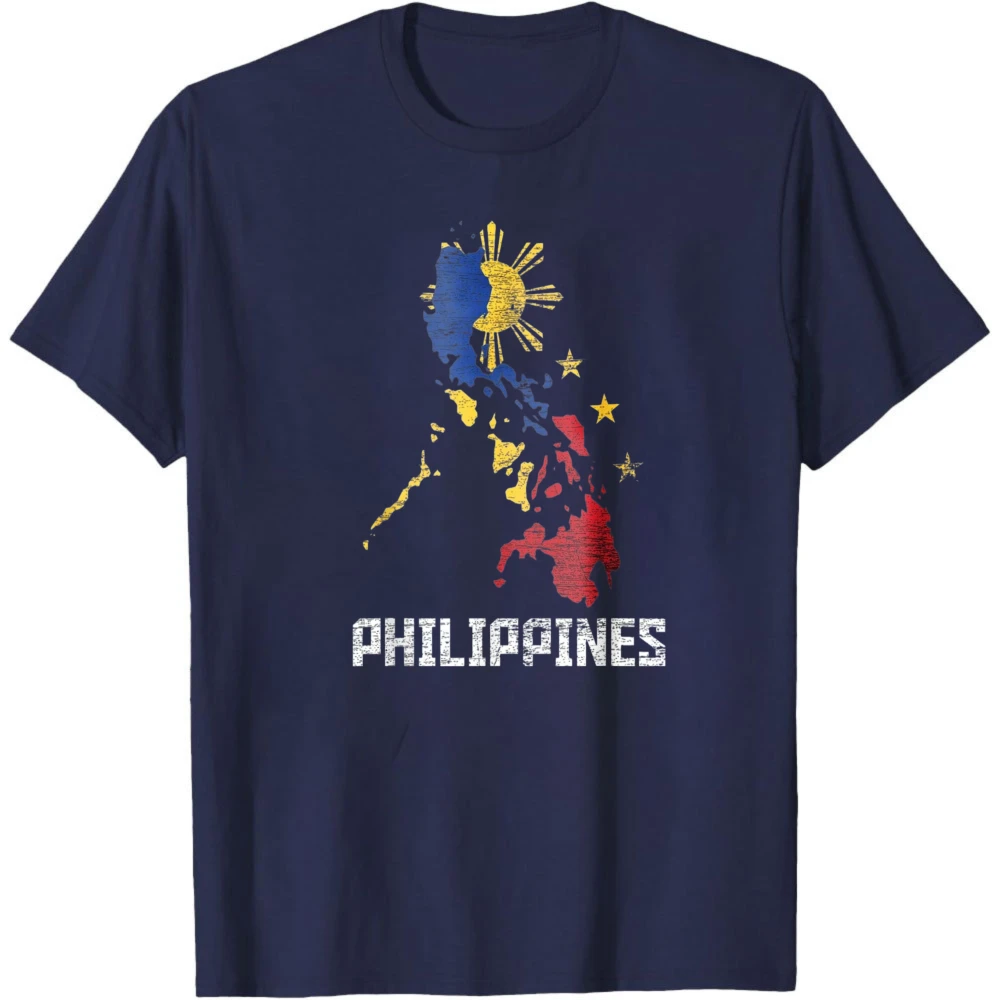 Philippines Map Graphic Printed T-shirt PHILIPPINES Patriot Shirt Summer O-neck Hot Sale Tops Men Women Unisex Daily Life Tee