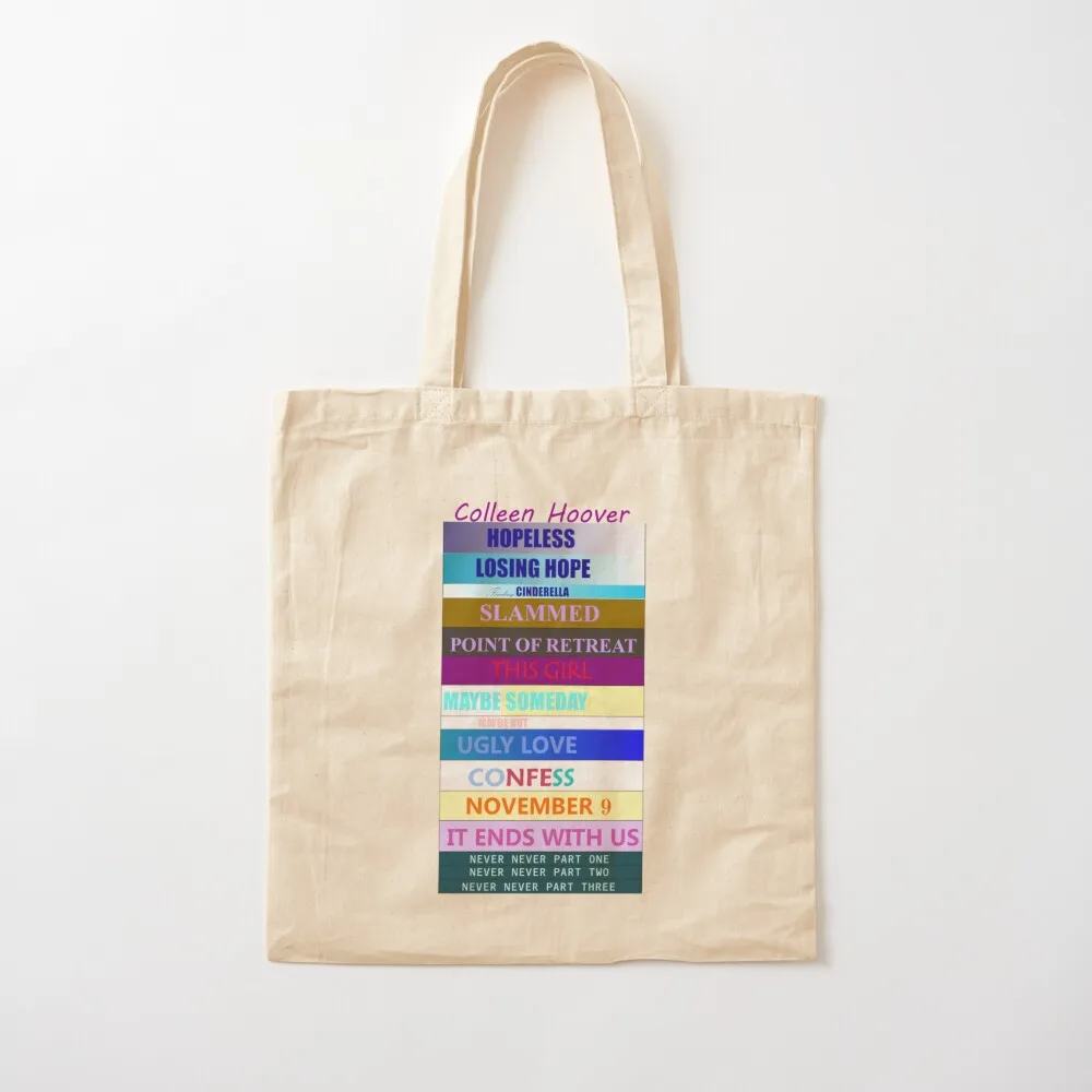 

Colleen Hoover Spines Tote Bag shopper bag women personalized tote shopper bag women canvas shopping logo Canvas Tote