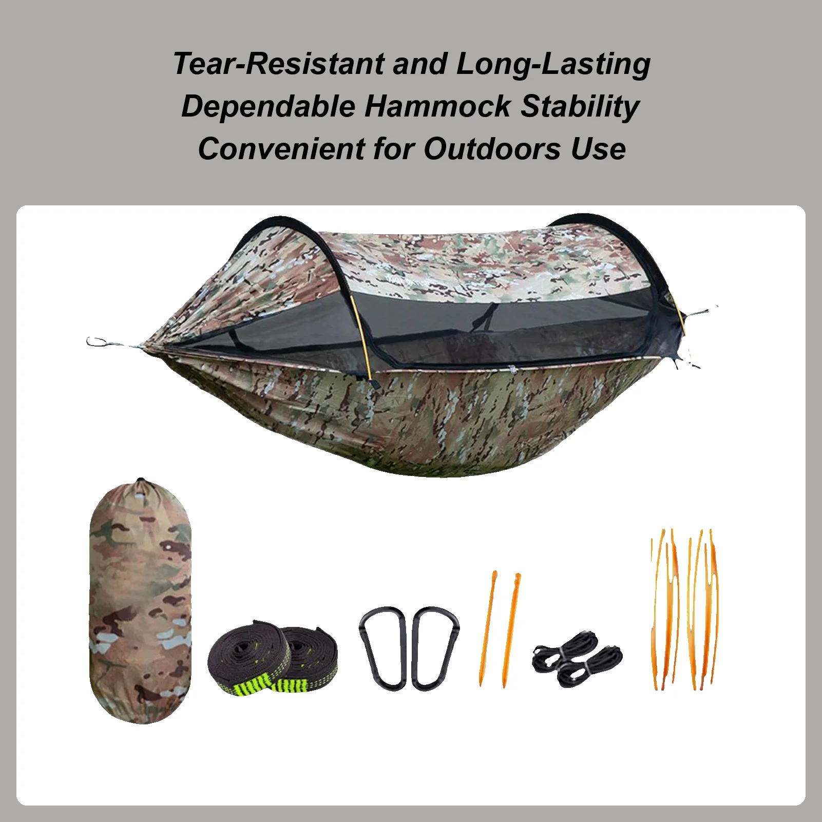 

Backpacking Hammock Lightweight Single Double Hammock Tent With Net For Travel Anti-Tip Sleeping Swing Bed For Road Trips Travel