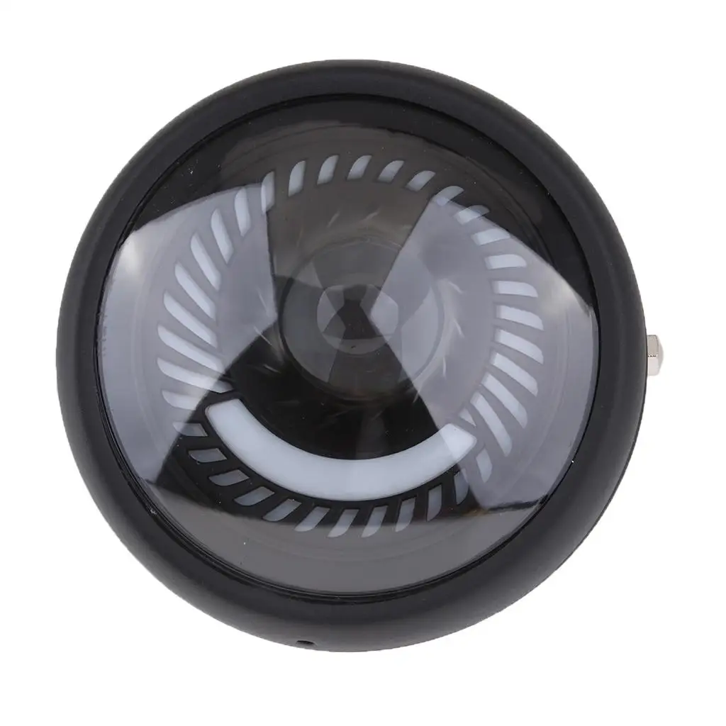 

7 Inch LED Round Headlight Black Metal Motorcycle Headlamp Long Range Auxiliary Light for Cafe Racer Chopper Cruiser