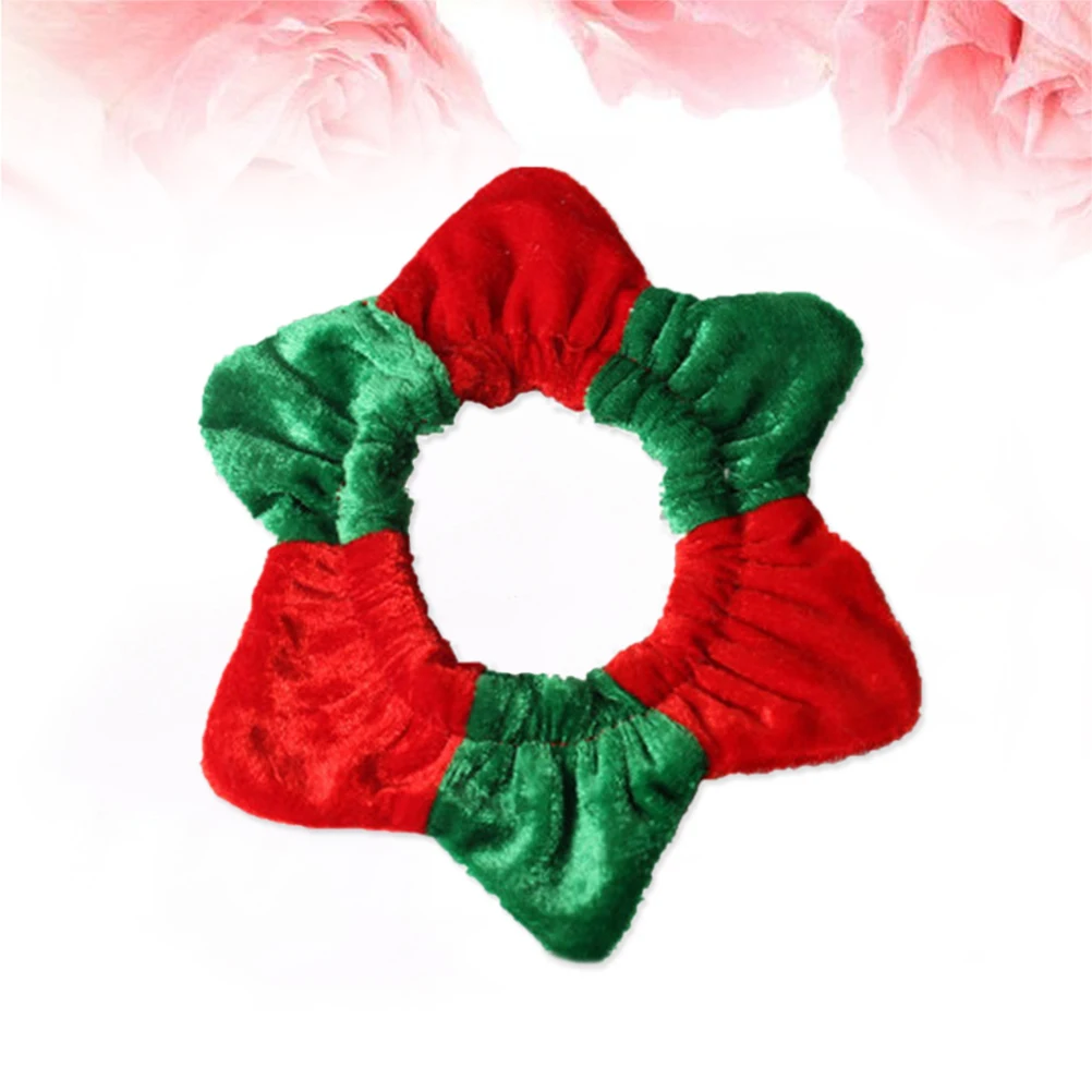 

Christmas Red Neck Guard for Cat Dog Costume Pet Costume Lightweight Soft Durable Festive Collars Pet Supplies