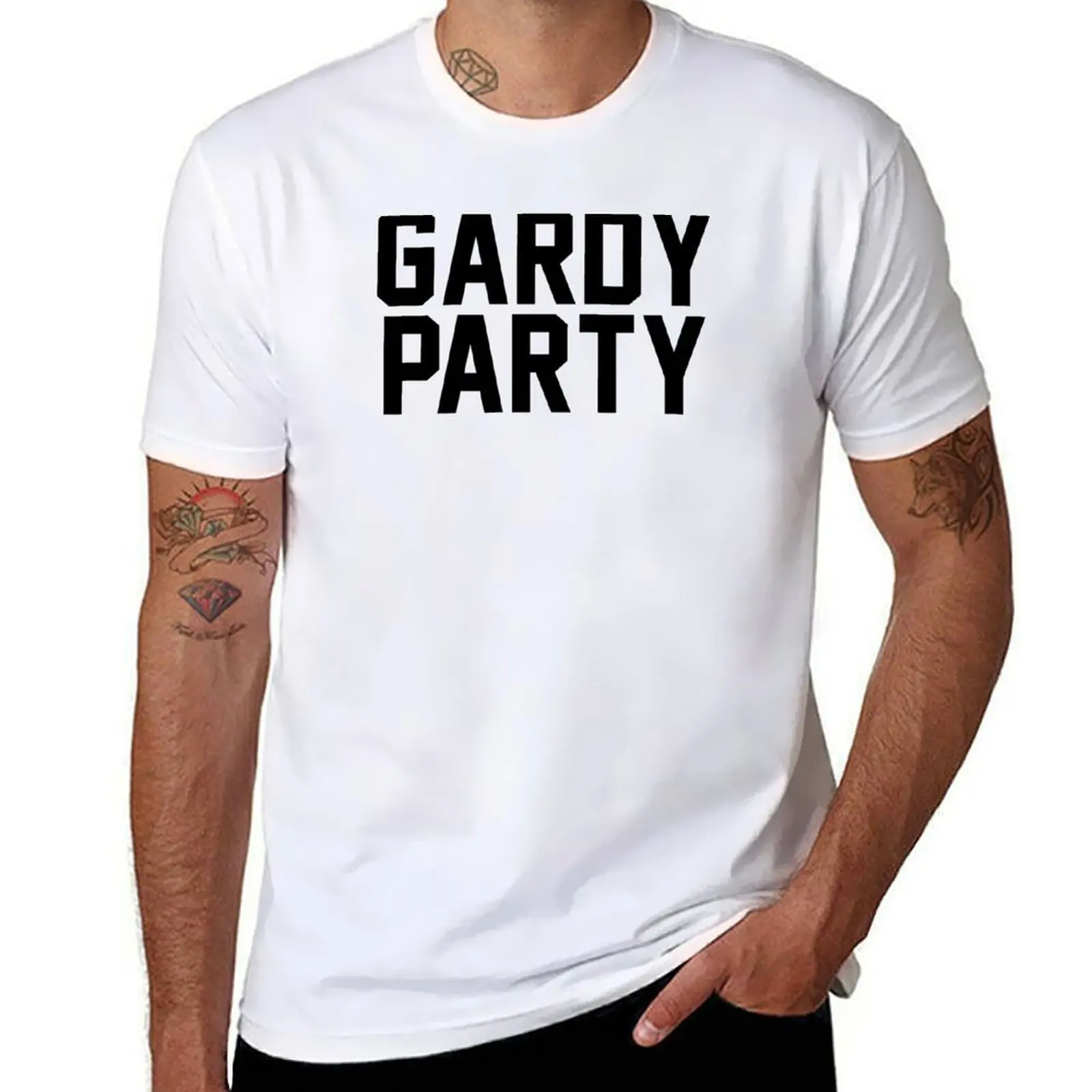 Camiseta Gardy Party-Brett Gardner para hombre, Camiseta de algodón de alta calidad, paquete de camisetas