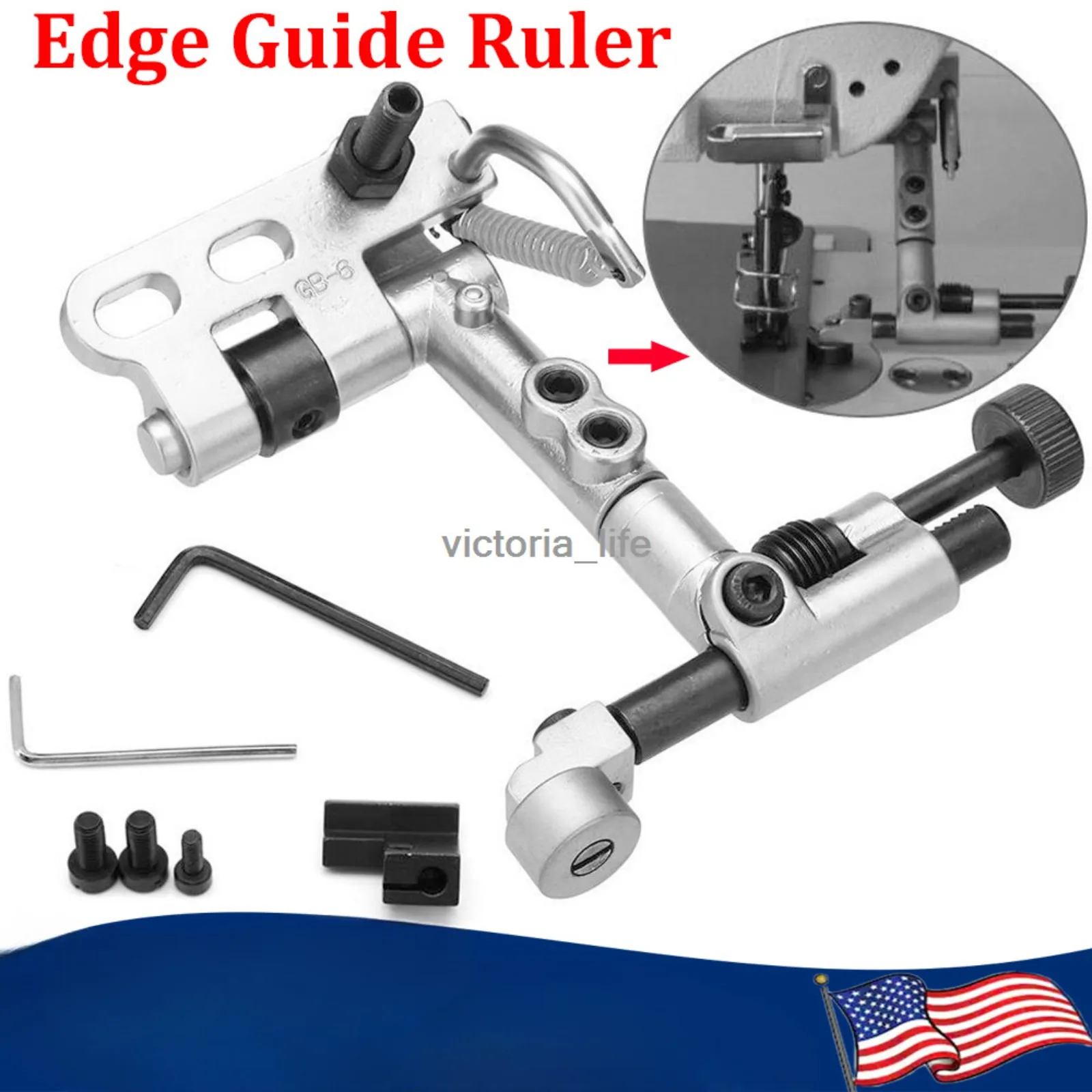 

US Suspended Edge Guide Kit for Juki Lu-1508 Industrial Sewing Machine Parts -