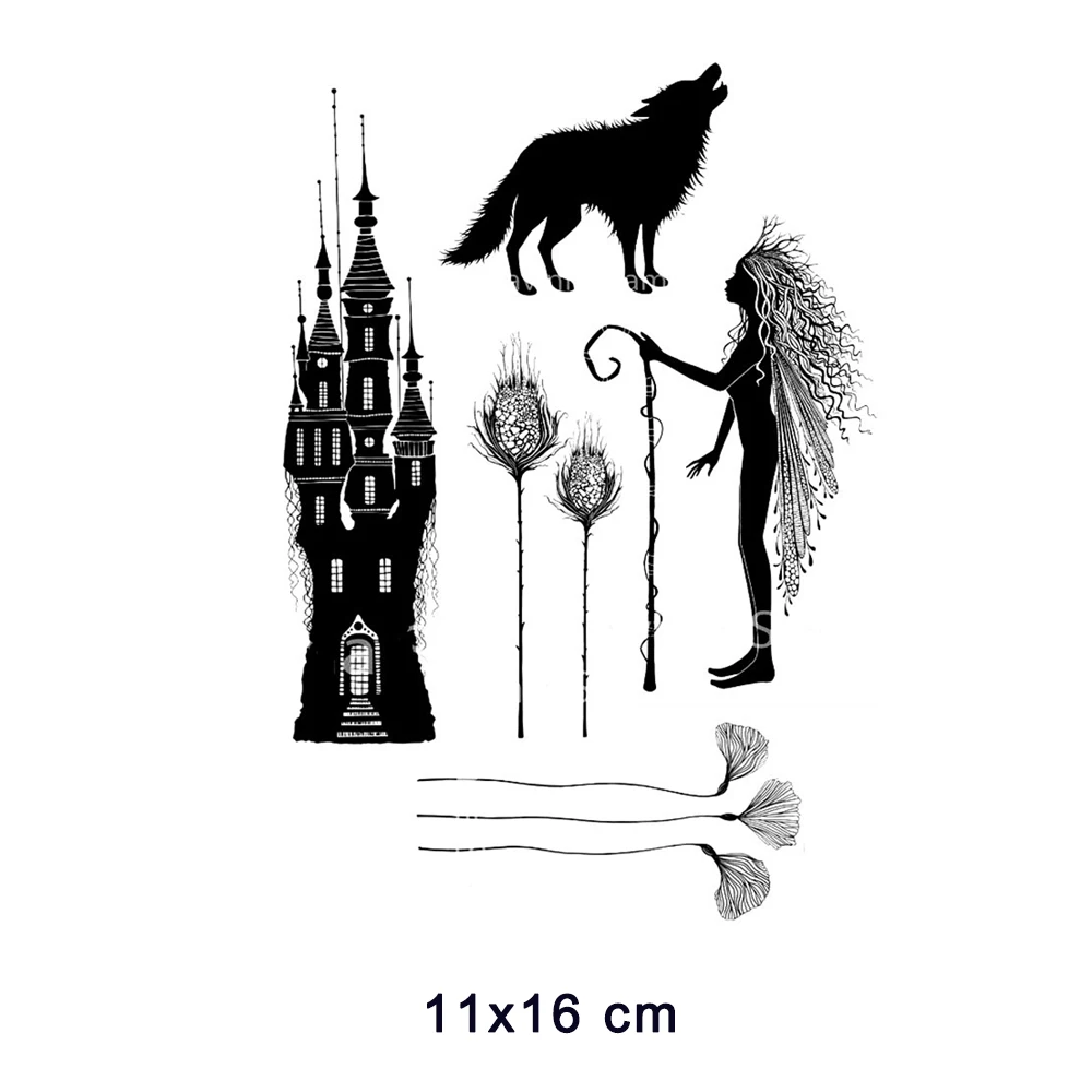 

New Arrivals 2023 Fairy castle Clear Stamps Seal for DIY Scrapbooking Card Rubber Stamp Making Photo Album Handemade Crafts