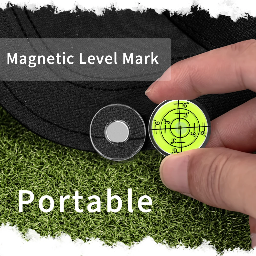 Caiton Magnetic Golf Hat Clip & Ball Marker with Precision Level, Golf Putting Alignment Aid for Men and Women.