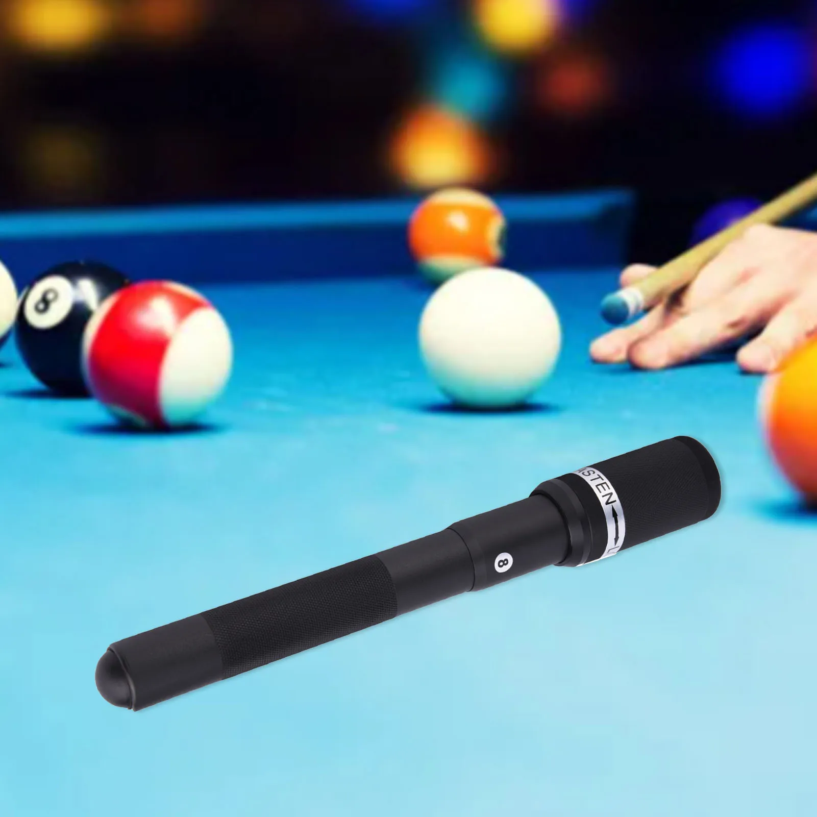 12.6inch Aluminium Alloy Billiard Pool Cue Extreme Extender Telescopic Extension Black