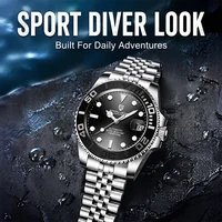PAGANI DESIGN Men's Diving Automatic Watch Luxury Sapphire Stainless Steel 100M Waterproof Classic Diving Mechanical Watch photo 2
