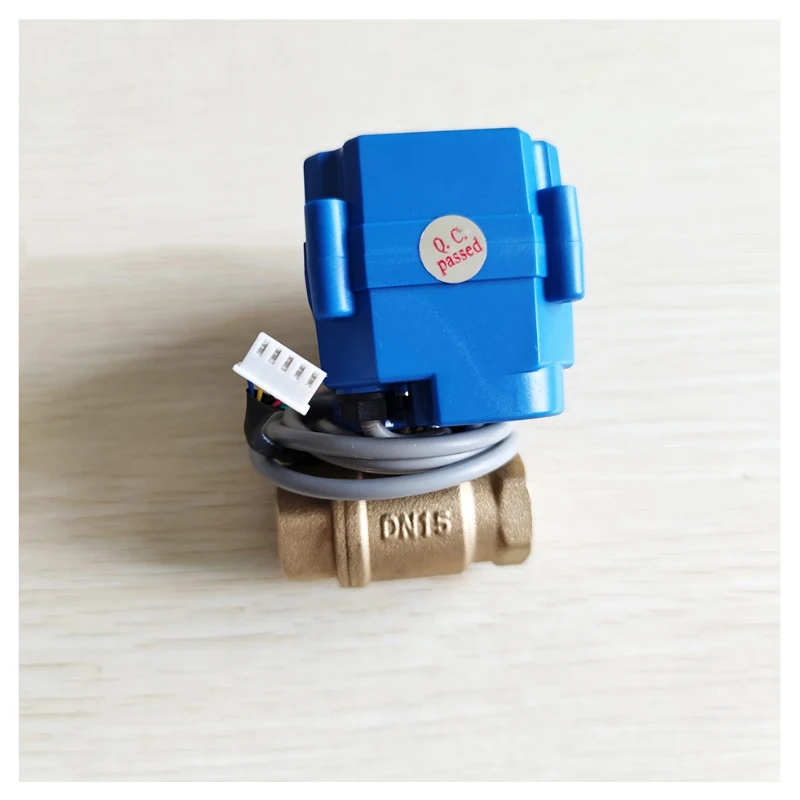 Water Leakage Control Unit with 2pcs DN15 (1/2") / DN20 (3/4") /DN25 (1") Valves and 4pcs Sensor Cables for Overflow Protection