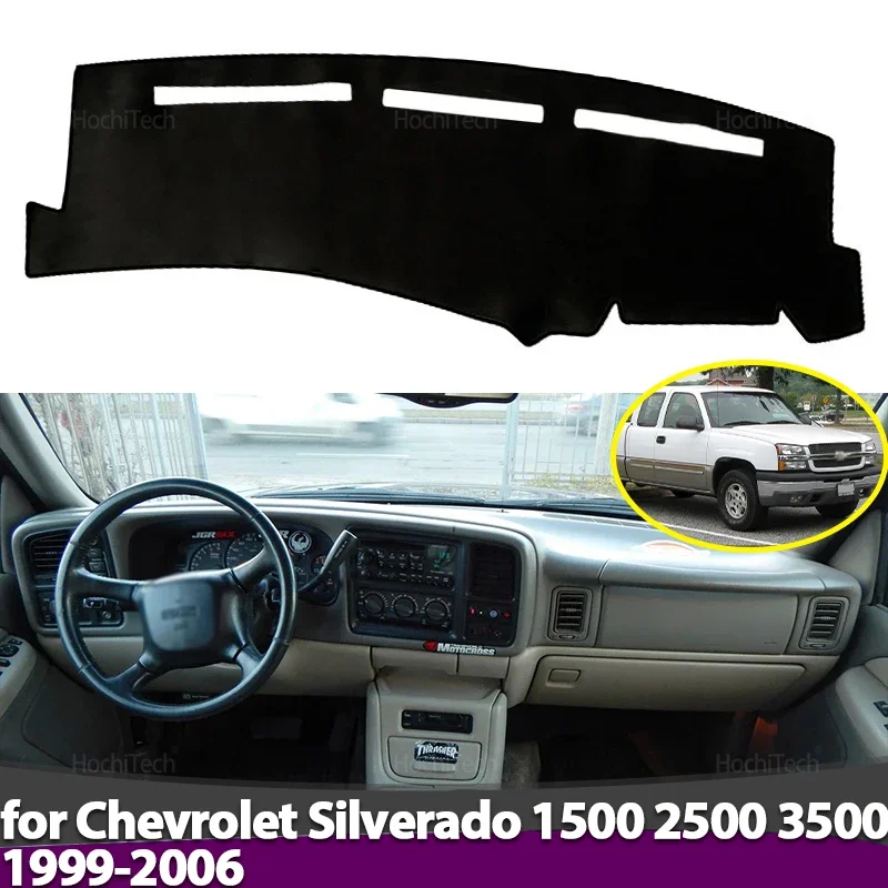 

for Chevrolet Silverado 1500 2500 3500 1999-2006 Dashboard Cover Board Anti-Slip Mat Protect Pad Car Sunshade Carpet Rug
