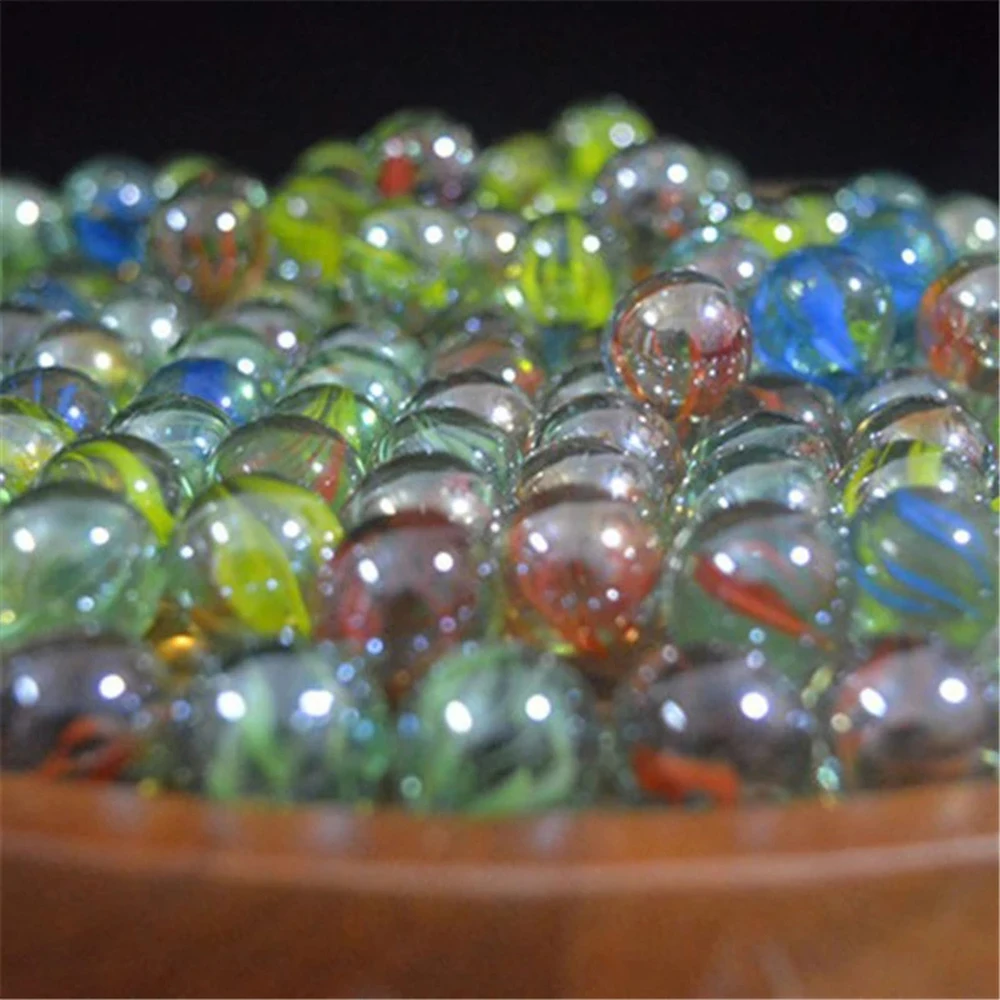 Home Decor Fish Tank Run Game 14mm Pinball Machine Colorful Glass Marbles Machine Beads Bouncing Ball Glass Ball