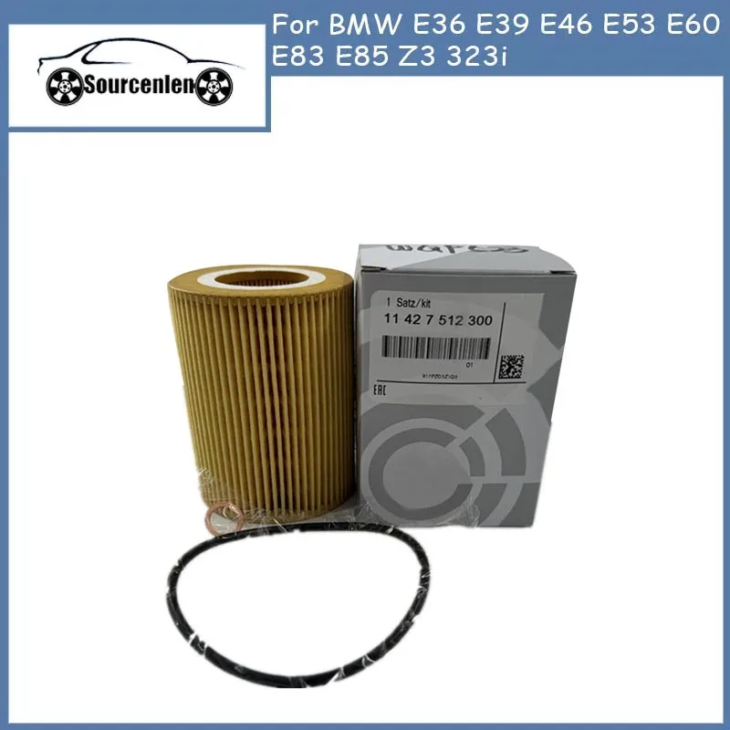 Engine Oil Filter Fit for BMW E36 E39 E46 E53 E60 E83 E85 Z3 323i 11427509430 11421427908 11421730389 11427512300 114275-09430