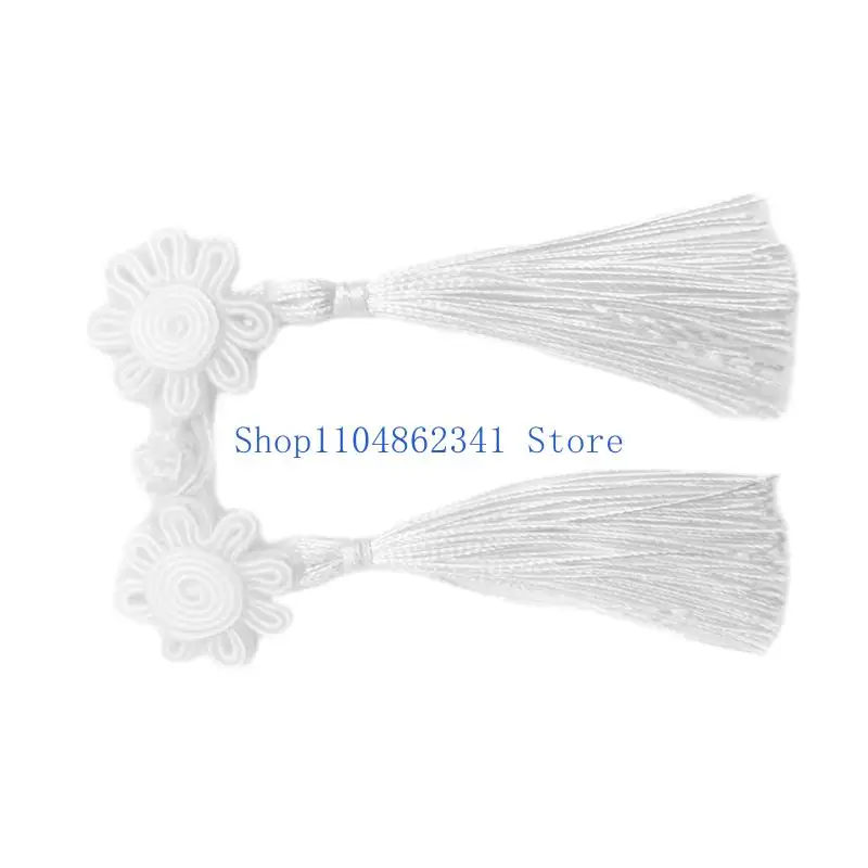 

5asd Chinese Flower Knot Buttons Sewing on Closure Fasteners for Traditional Cheongsam Scarf Cardigan Sweater Garments