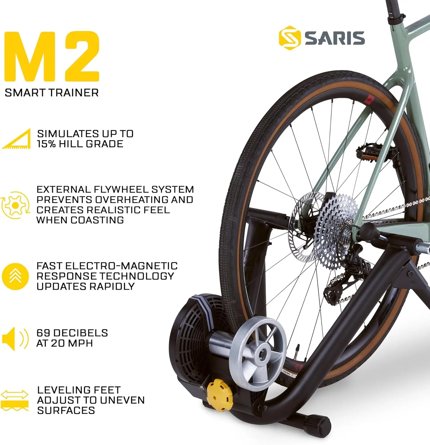 Smart Indoor Electromagnetic Resistance Bike Trainer, Compatible with  App