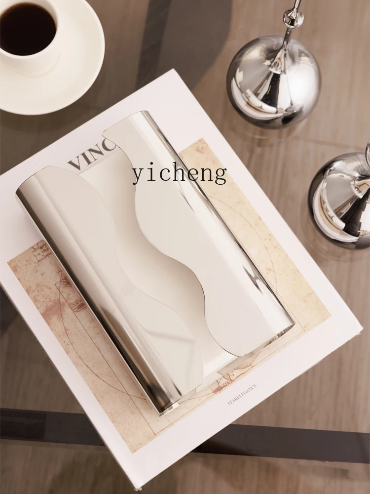 LSL Light Luxury Modern Tissue Box Home High-End Creative Tissue Box Model Room Decoration Paper Box