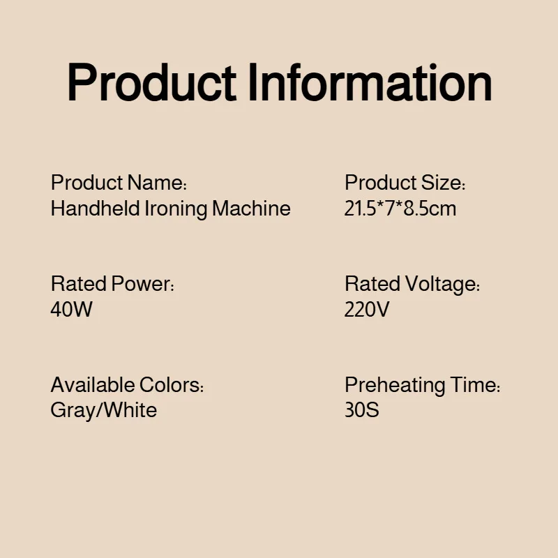 مُبخّر ملابس محمول باليد يعمل بمنفذ USB معلق/حديد مسطح بلمسة واحدة مزيل التجاعيد للاستخدام المنزلي/السفر