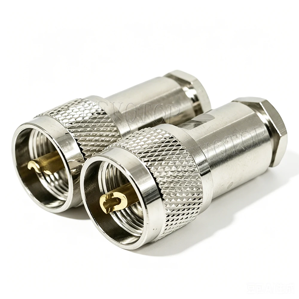 UHF Male Clamp Solder PL259 SL16 M for RG58 RG142 RG223 RG400 LMR195 RG5 RG6 LMR300 RG304 LMR400 RG8 RG213 RG214 50-9 -3 -7