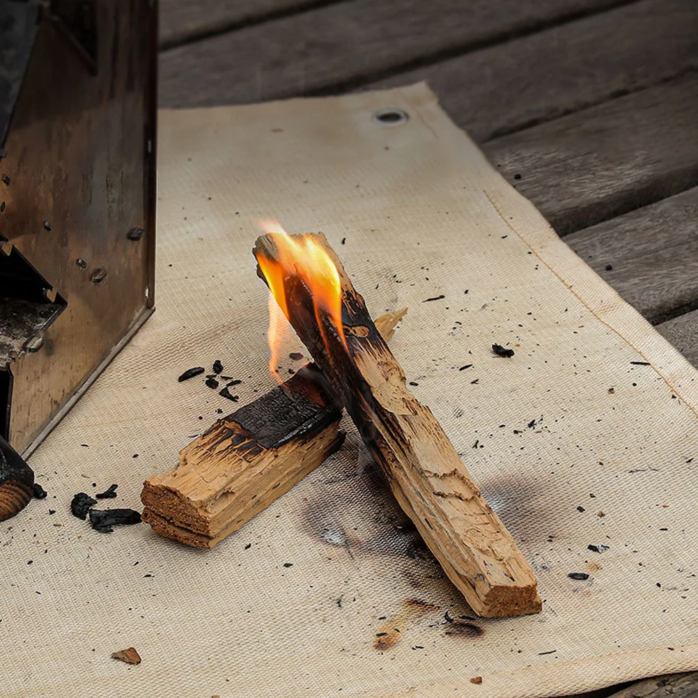 في الهواء الطلق بطانية مقاومة للحريق الألياف الزجاجية حصيرة مقاومة للحريق قابلة للطي المحمولة مقاومة للحرارة التخييم ملحق حصيرة النار للشواية