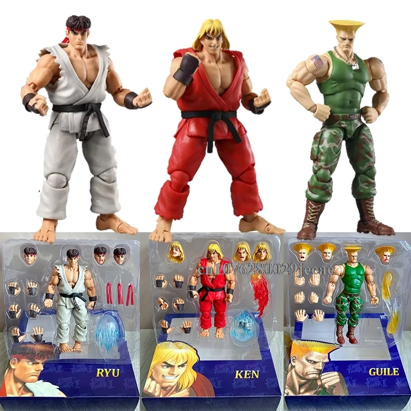

Ultra Street Fighter Ken Masters Storm Toys USFII: The Final Challengers Guile Ryu Ken Фигурка Модель Игрушка в подарок для друзей
