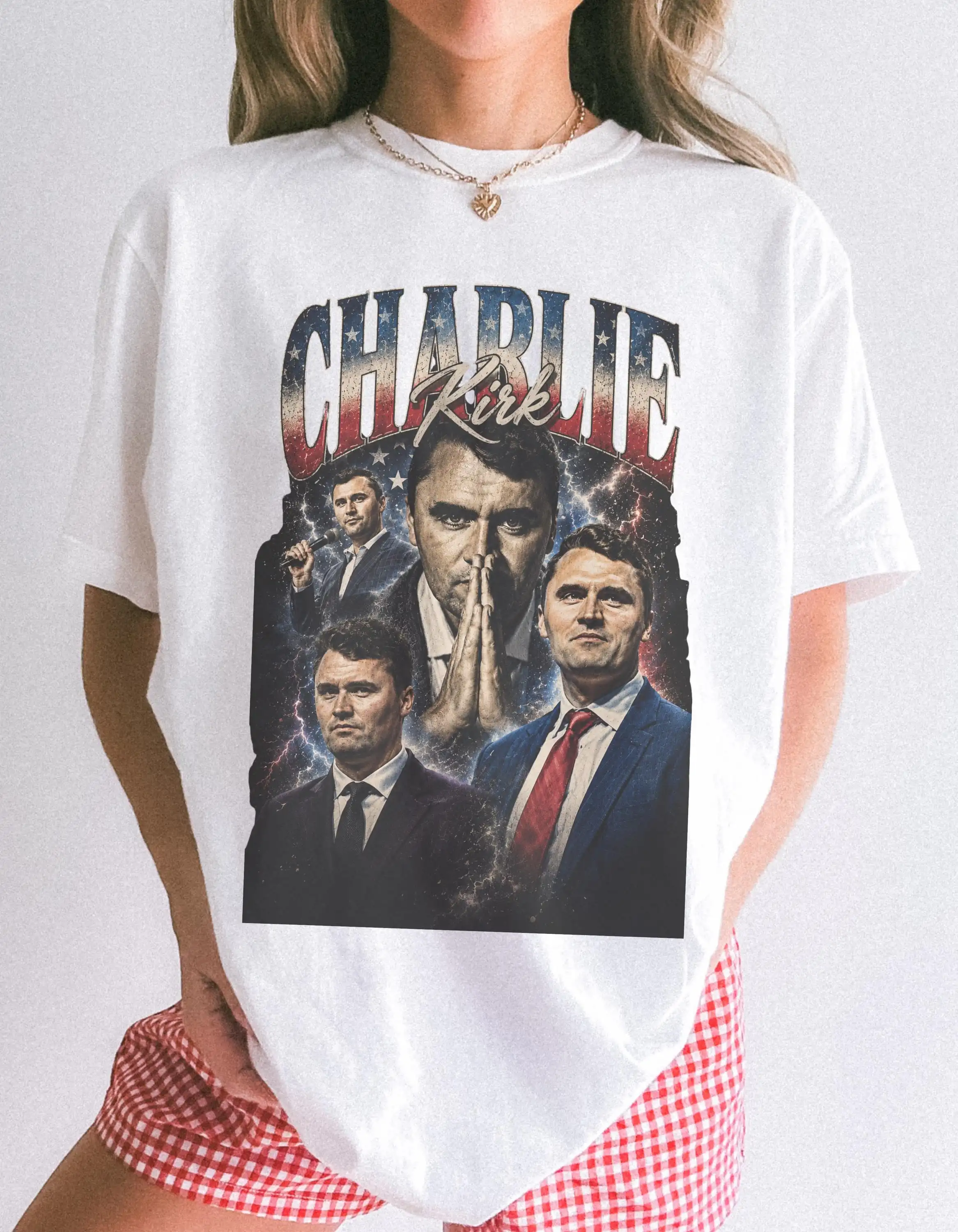 Charlie Kirk Vintage Graphic T-Shirt, Pray for Charlie Kirk, Activism Tee Shirt, Vintage Charlie Kirk Shirt