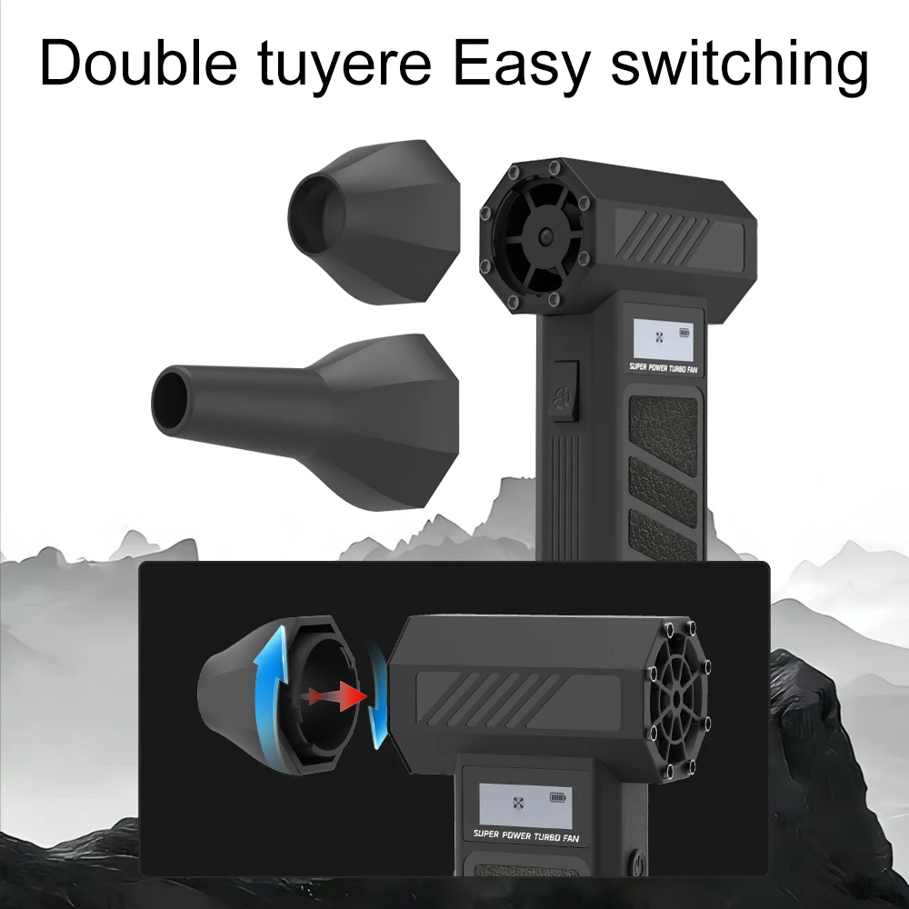 Встроенный аккумулятор 130000 об/мин, 5000 мАч, мини-портативный воздуходувка, жестокий вентилятор, турбо-вентилятор, бесщеточный двигатель, фен для чистки автомобиля