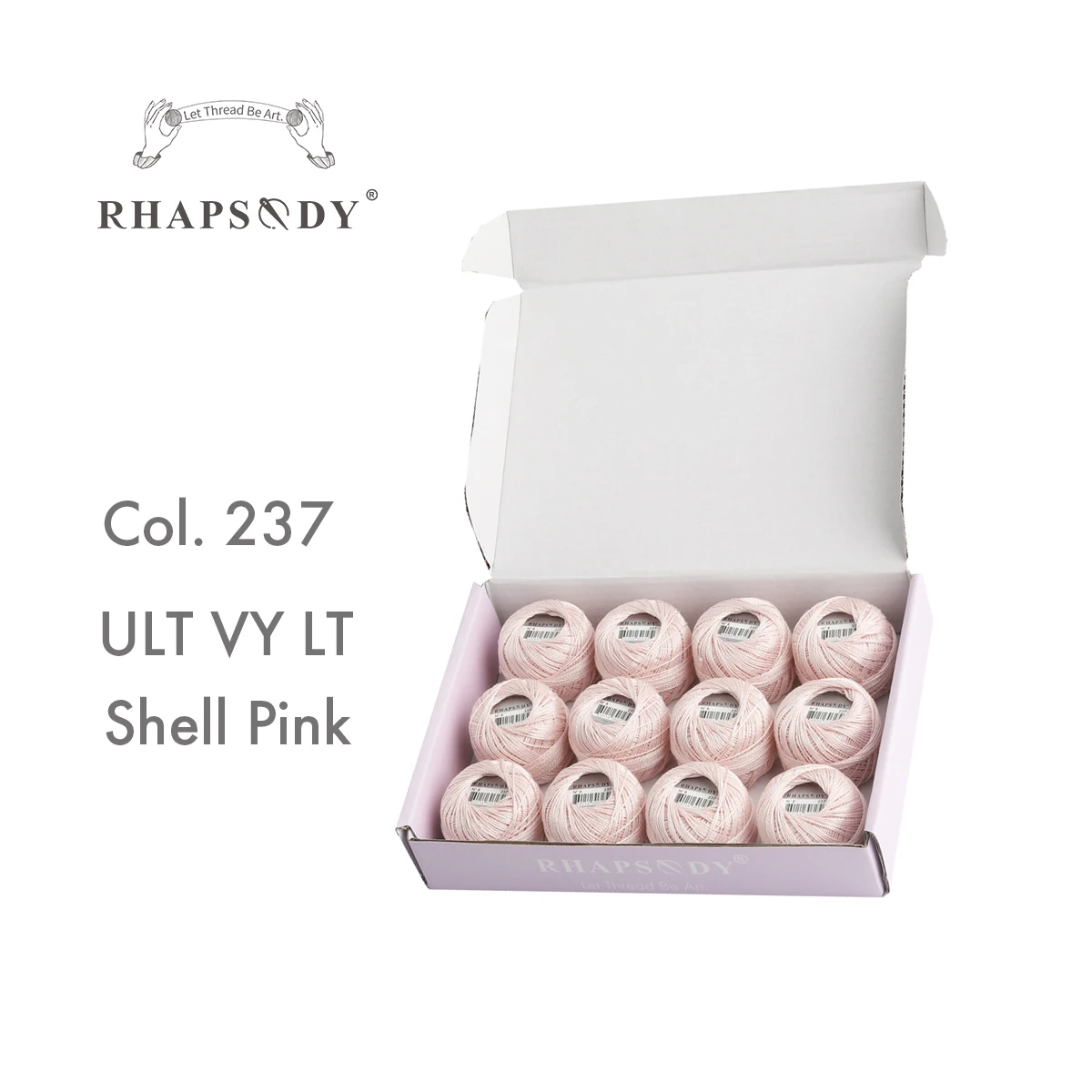 Rhapsody Größe 8, Perlen-Baumwoll-Häkelfaden-Stickerei, doppelt merzerisierte lange Stapel, ägyptische Baumwolle, DMC-Qualität, 12 Bälle, 43 YDS – Detail 28
