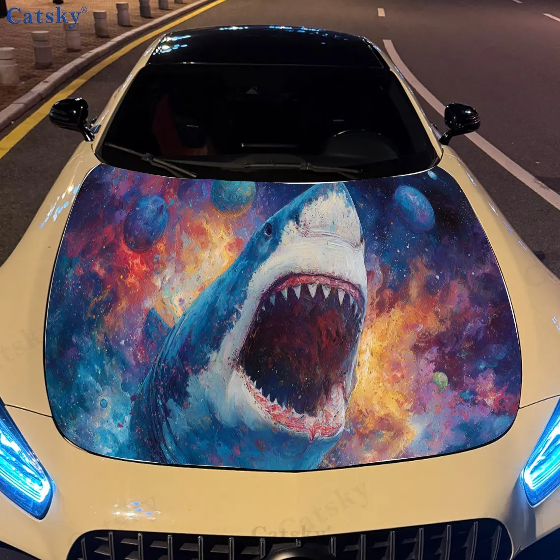 

Wild Star-Aark ПВХ автомобильные виниловые обертывания, самоклеящаяся водонепроницаемая наклейка на капот автомобиля, защитные наклейки для украшения автомобиля для T