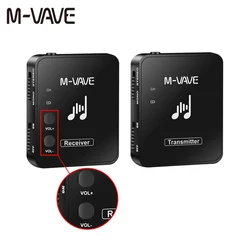 M-vave 2.4G Wireless Transmitter Receiver Earphone Monitor With Volume Adjustable For Live Professional Monitor Earphone Cuvave