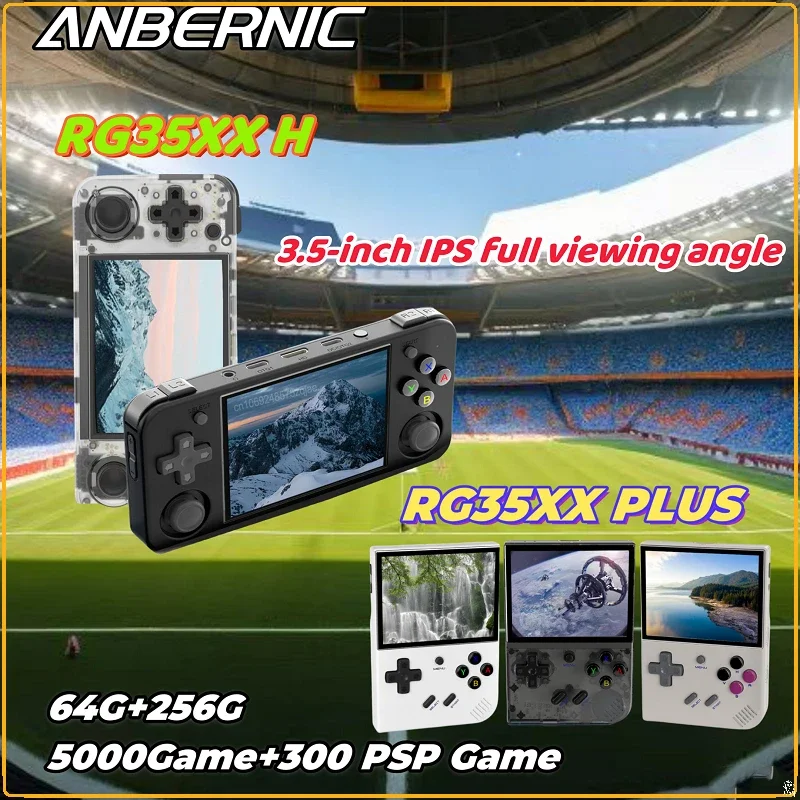 ANBERNIC RG35XX H RG35XX PLUS Linux Portable Game Classic Games Retro Player Handle Portable 5G Wifi Console HDMI Bluetooth PSP