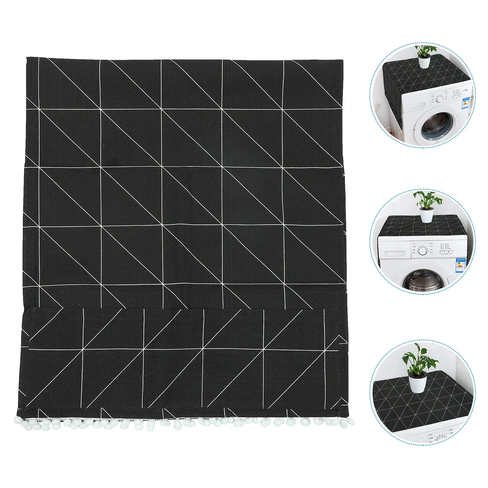 1Pcs Refrigerator Tops Protective Cover Elegant Design Long-Lasting Anti-Fade Cover for Washer and Freezer Top Household