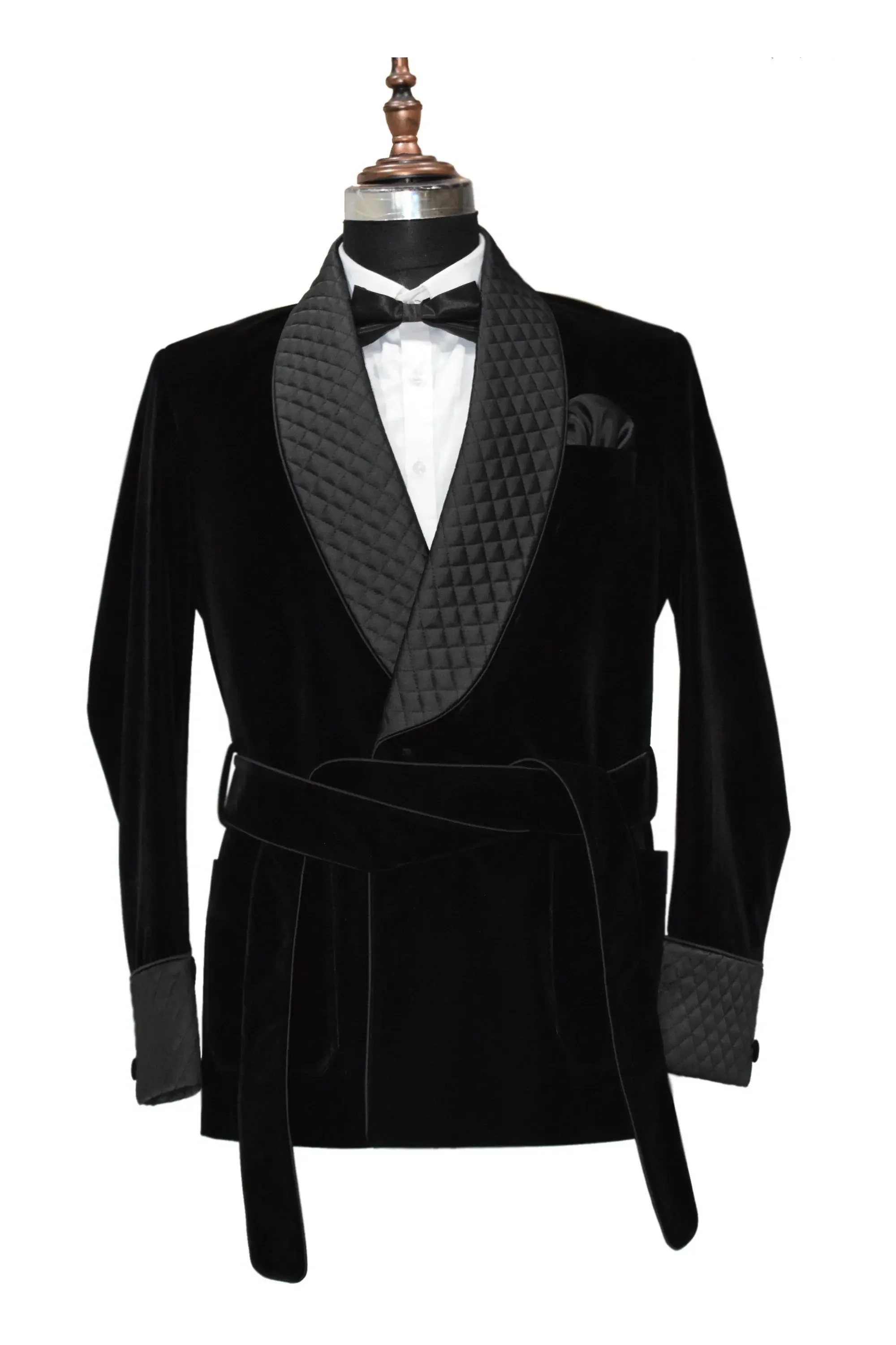 Tailor-Made Smoking Mens Suit Winter Velvet Jacket Slim Fit  Male Home Clothing Fashion Coat Costume Custom Made