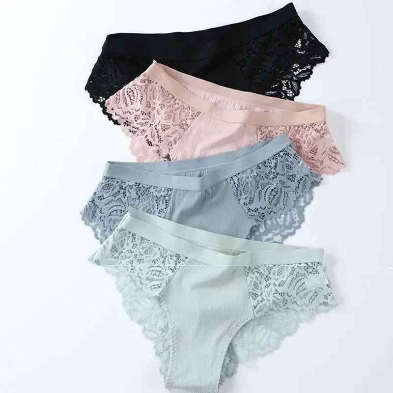 

Vintage Lace Sexy Panties Women's Lingerie Floral Panties