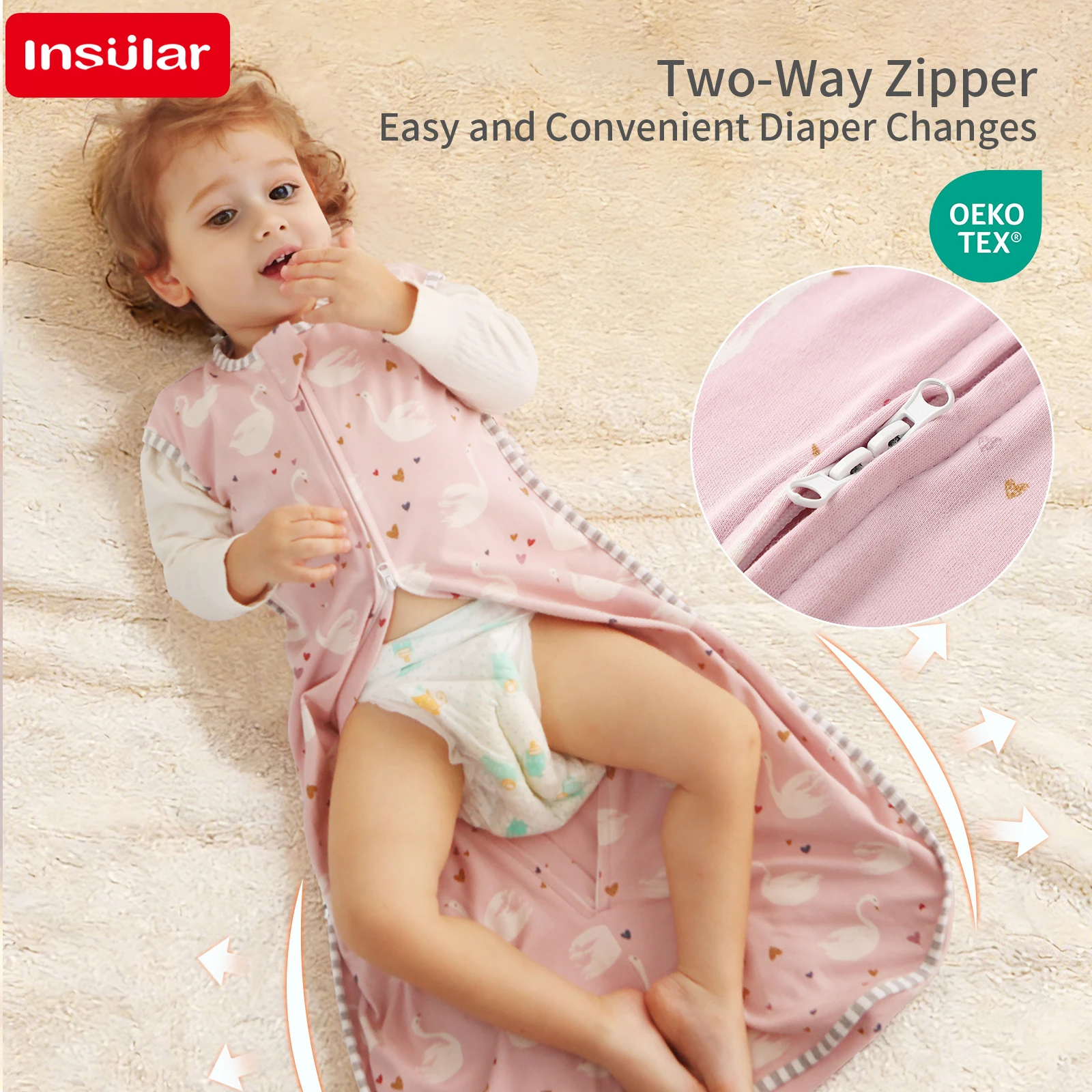 

Мягкое хлопковое одеяло-кокон для новорожденных, тонкий спальный мешок, универсальный комфортный пеленочный комбинезон для младенцев на все 4 сезона