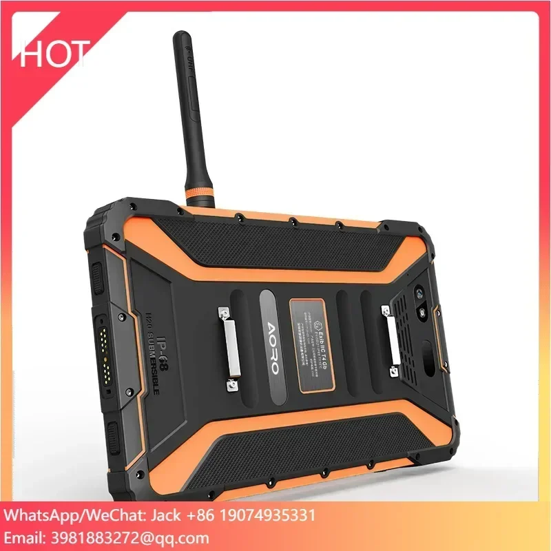 

MTK 6763 CPU Aoro P9000 Tablet Industrial DMR Walkie Talkie NFC SOS Custom Tablet 1920*1200 Waterproof Ip68 Rugged Tablet