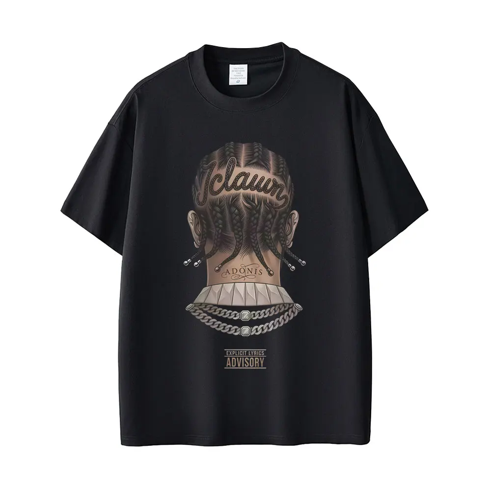 

Rapper Drake Head Graphic T-shirt Iceman Merch T Shirt Men Women Hip Hop Fashion Pop Music T Shirts Men's Summer Cotton T-shirts
