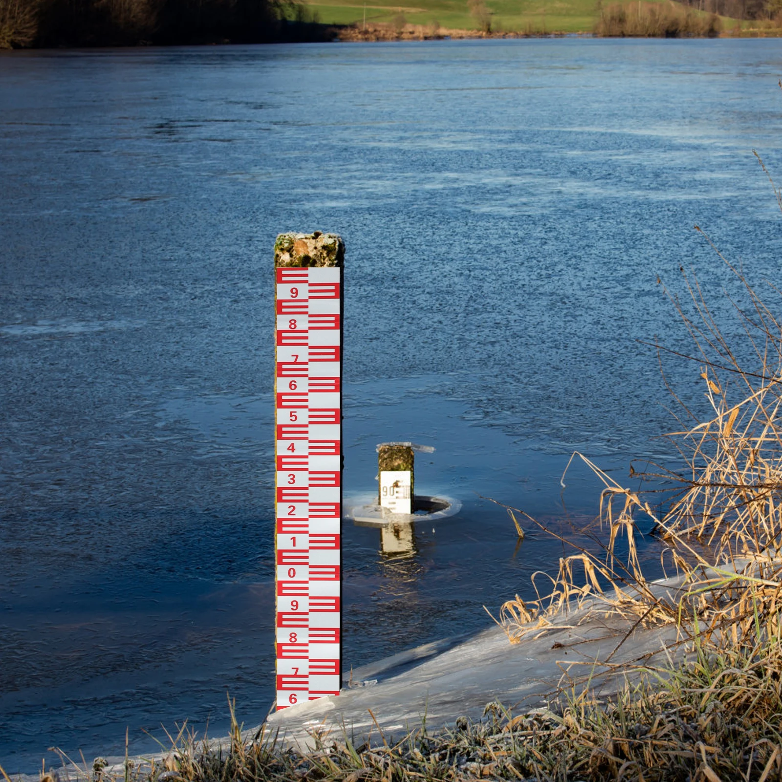 

Self-Adhesive Reflective Level Gauge Sticker Pond Measurement Tool Clear Scale Indicator Marking Decal For Water Shortage
