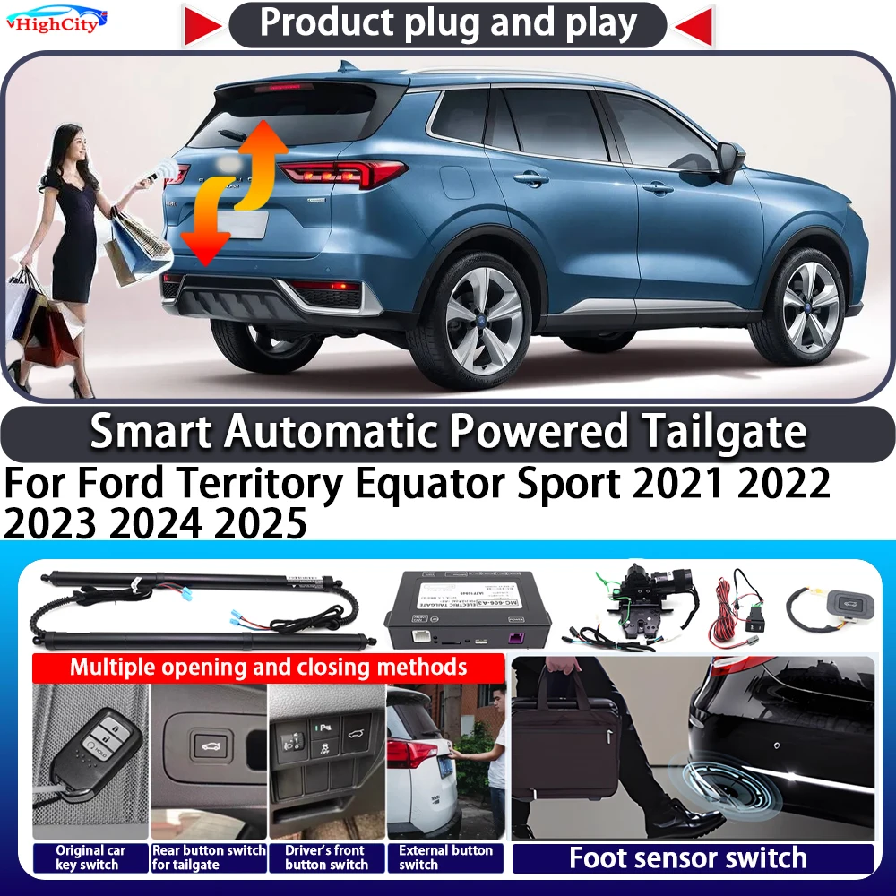 

For Ford Territory Equator Sport 2021 2022 2023 2024 2025 Smart Automatic Powered Tailgate Key Close Kit Electric Power Tailgate