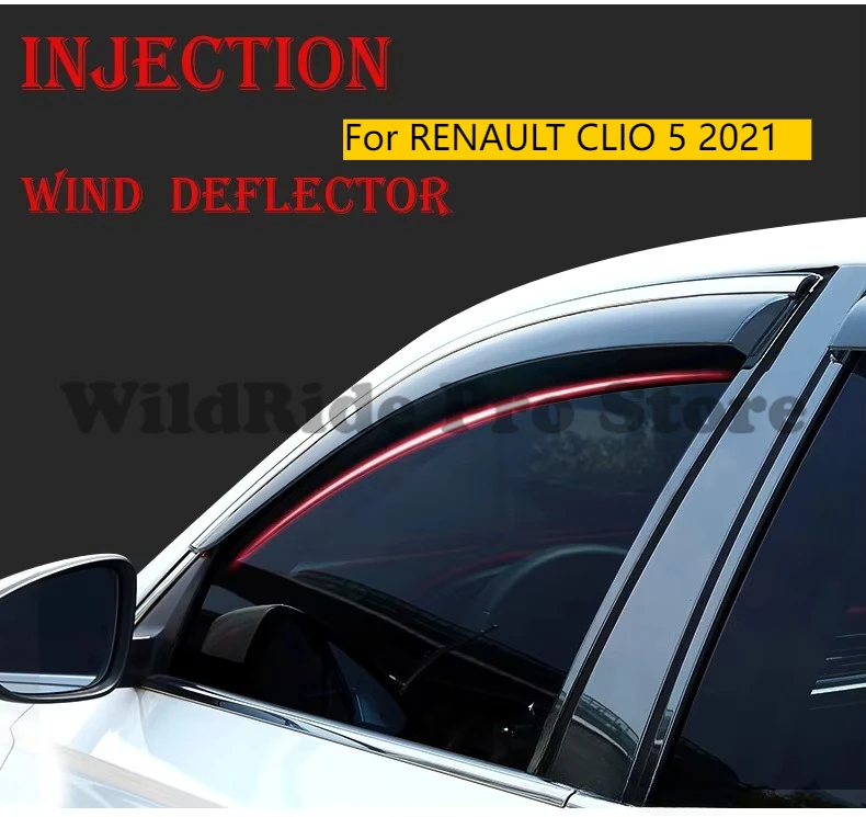

Car Deflector for RENAULT CLIO 5 2021 Car Window Visor Wind Deflector Door Rain Guard Sun Visor