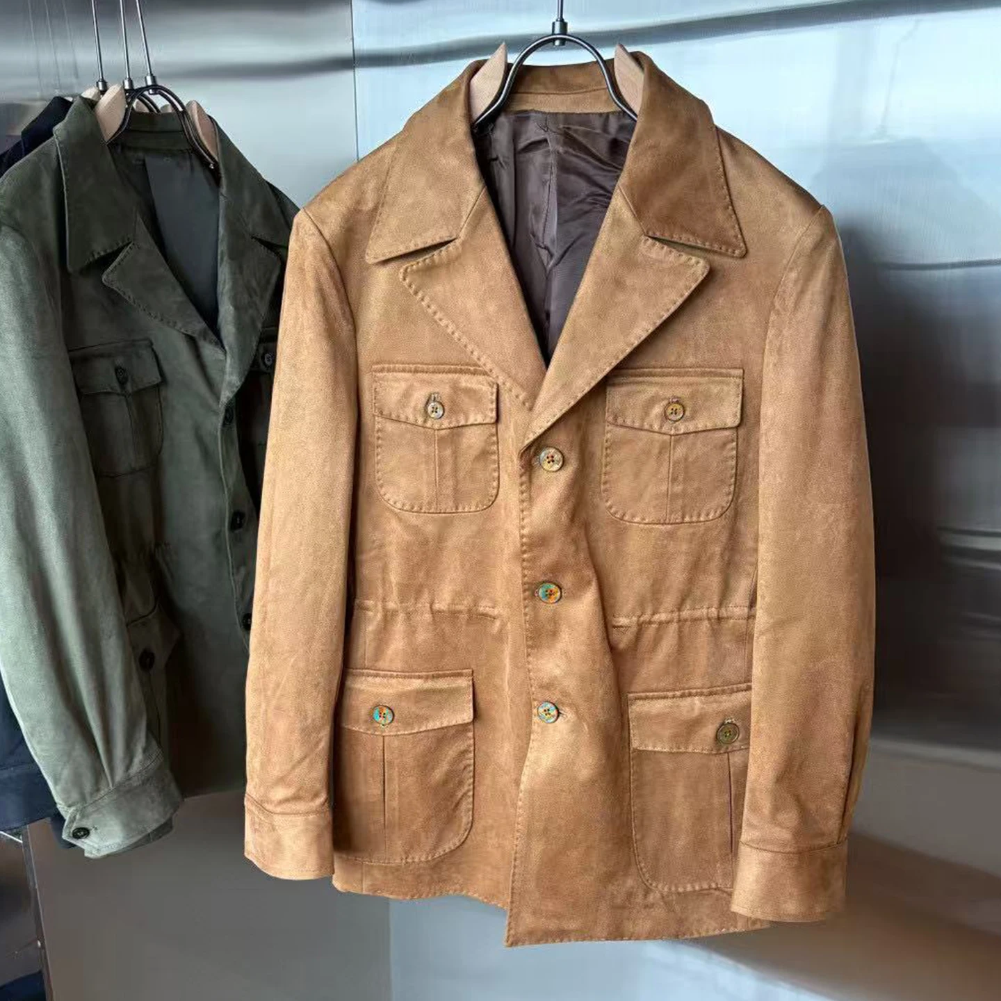 

Italian LP 25aw Casual Multi Pocket Hunting Suit Collar Jacket