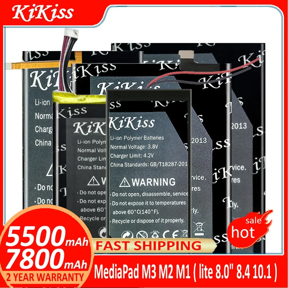 KiKiss Battery For Huawei MediaPad M3 8.4/lite M2 M1 8.0