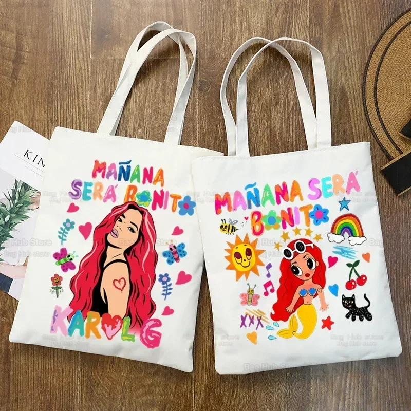 Karol G-Bolsas de compras para canta musical bolso de compras Bichota Manana Sera Bonitobolso de mano، bolso de hombro