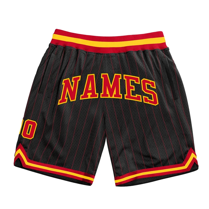 

Fashion Custom Name Number Basketball Shorts Summer Trend Pinstripe 3D Printed Beach Shorts Casual Breathable Sports Short Pants