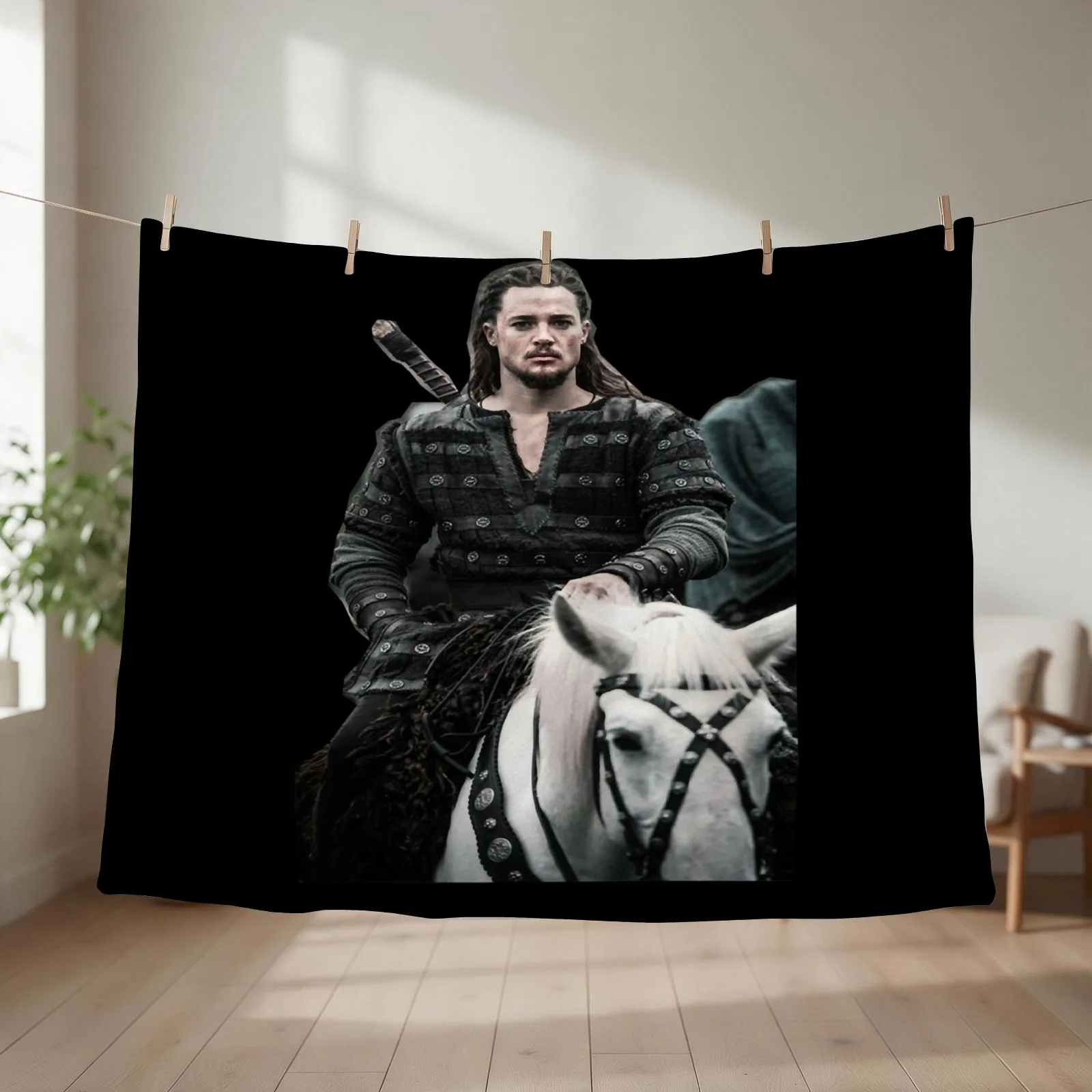 Funny Gifts Uhtred Of Bebbanburg Gifts For Birthday Throw Blanket couch cozy soft plush fuzzy picnic outdoor blanket