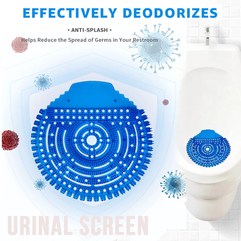 12Pcs V908 Deodorizer Urinal Screen Mats Anti splash for Urinals Toilet Bathroom EVA Fragrance Orange Ocean last 30 Day Samples