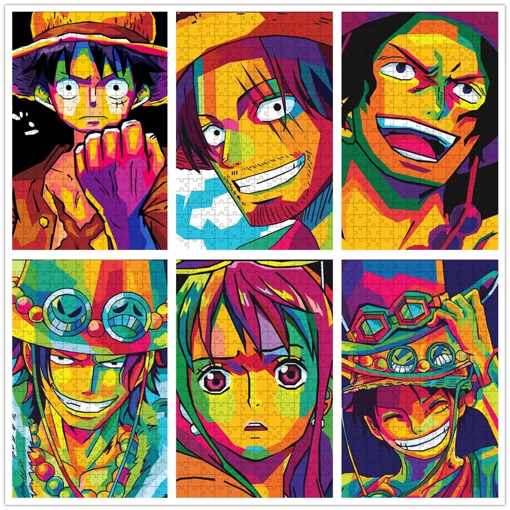 One Piece Monkey D Luffy Jigsaw Puzzles 500/1000/1200/2000PCS Wall Decor for Living Room Perfect Gift No Frame