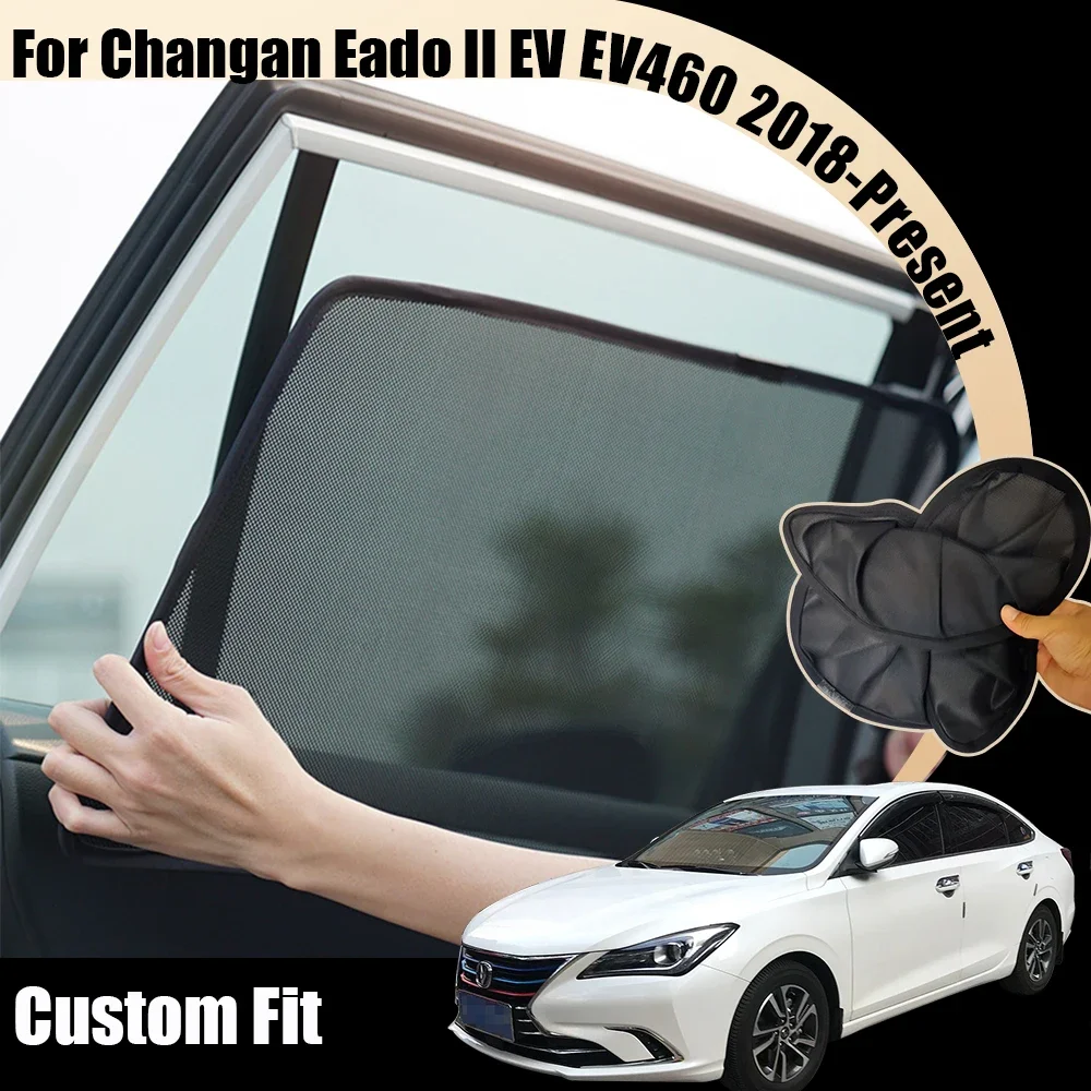 For Changan Eado II EV EV460 2018-Present Car Front Shield Window SunShade Windshield Rear Side Window Curtain Sun Shade Visor