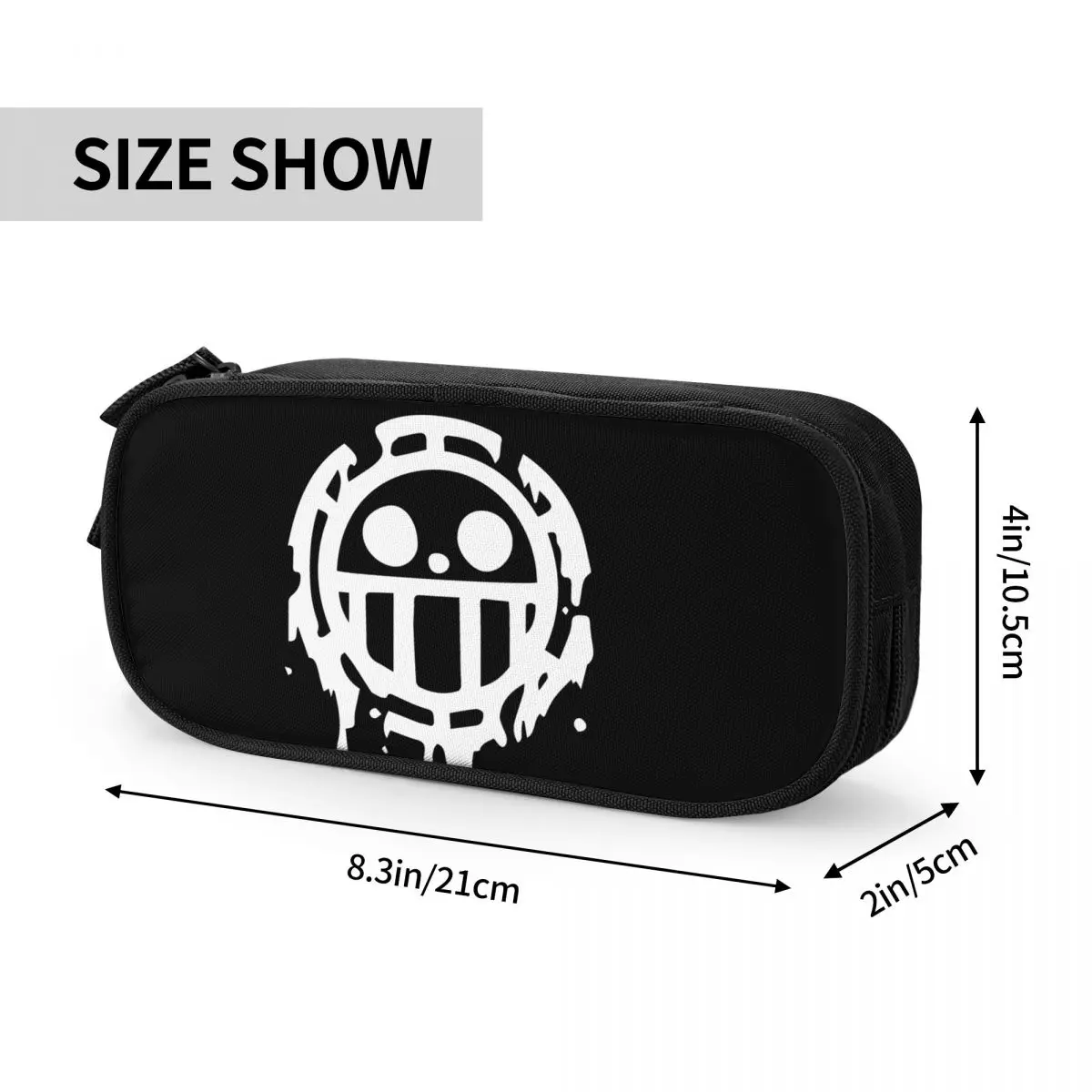 Trafalgar D. Water Law One Piece Pencil Case Luffy Anime Pencilcases Pen Holder for Student Big Capacity Bags Gifts Stationery