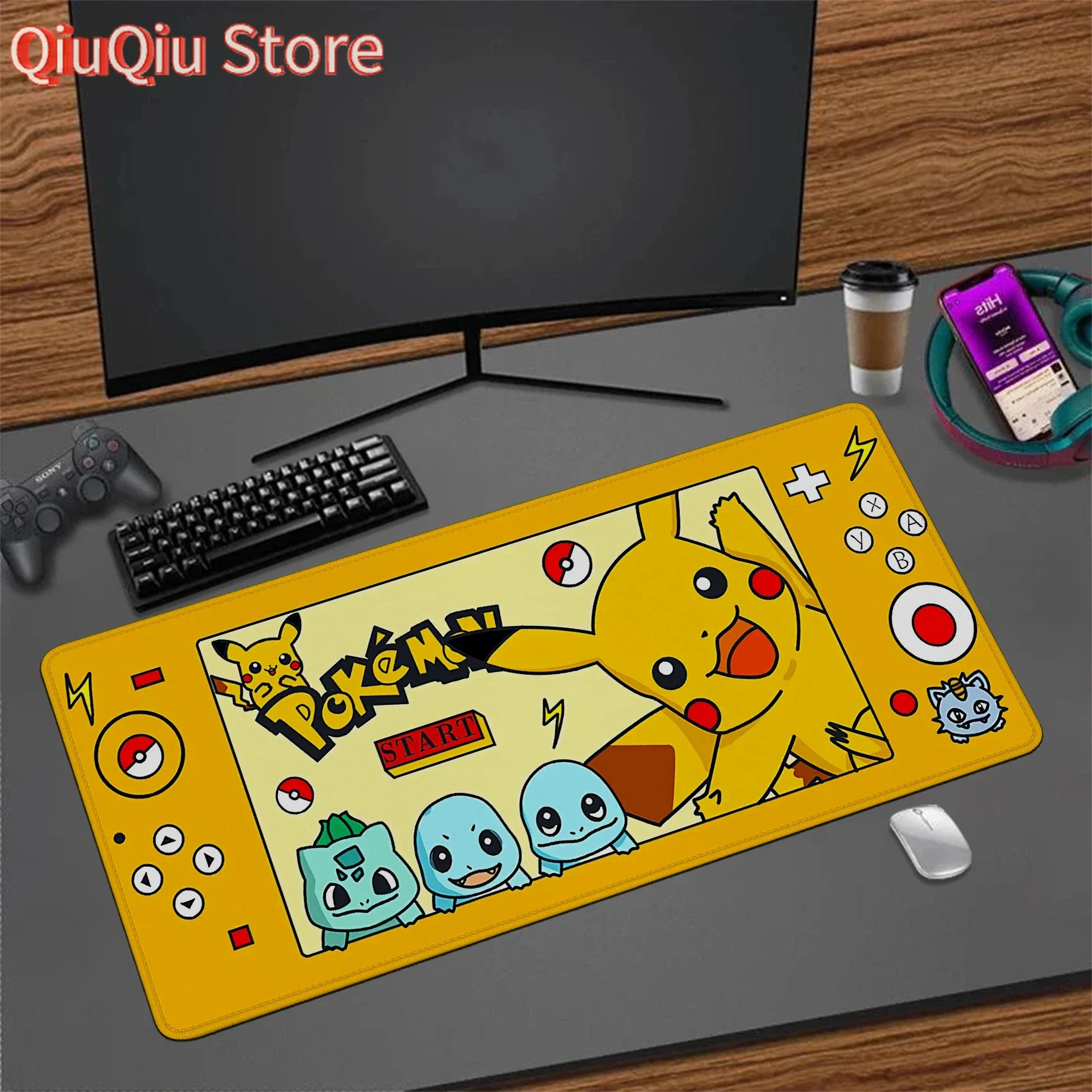 

XXL игровой коврик для клавиатуры, коврик для мыши CUTE P-POKEMON, коврик для мыши Kawaii, настольный коврик, коврик для шкафа, настольный коврик, коврик для мыши, аксессуары для ПК